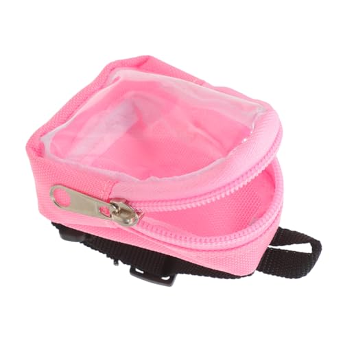 JUMPLAWN Doll Backpack Mit Transparenter Fenster Niedlicher Rucksack Für Puppen Für Spielzeug Und Schulbedarf Zipper Design Für Puppen von JUMPLAWN