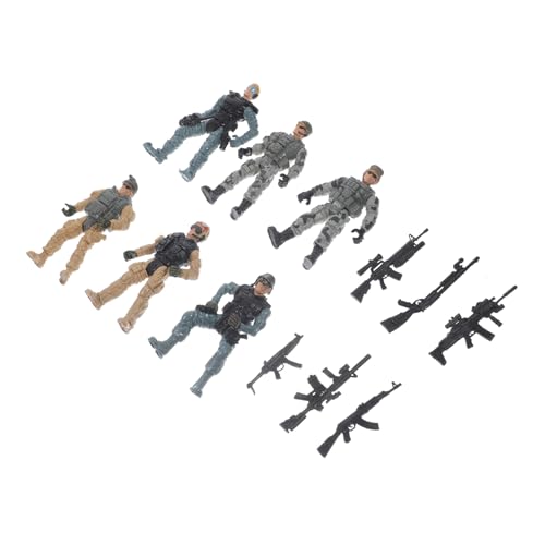 JUMPLAWN Mini Soldaten Figuren Teilig Miniatur Modelle für Desktop Dekoration Sammlung für Jungen und Gartenlayouts von JUMPLAWN