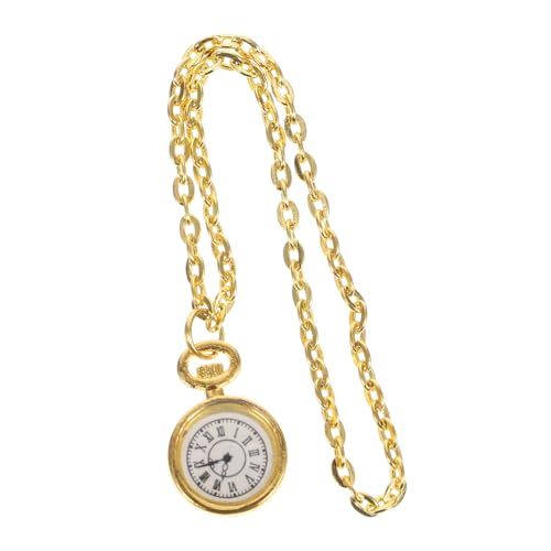 JUMPLAWN Mini Taschenuhr Zubehör Dekorative Mini Taschenuhr Hausboden Taschenuhr Miniatur Puppenmöbel Miniatur Puppen Taschenuhr Puppenhaus Ornament Legierung Golden von JUMPLAWN
