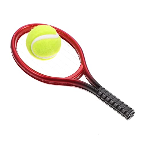 JUMPLAWN Mini Tennis Für Puppenhaus Mini Tennisschläger Und Tennisball Modell Dekoration Zubehör Für Miniatur Szenen Im Dollhouse JUMPLAWN Mini Tennis Für Puppenhaus Mini Tennisschläger Und Tennisball Modell Dekoration Zubehör Für Miniatur Szenen Im Dollhouse von JUMPLAWN