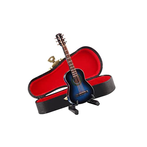 JUMPLAWN Mini-Fake-Gitarre | Desktop-miniaturgitarre | Abschlussgeschenk | Realistisches Und Schickes Dekorzimmer von JUMPLAWN