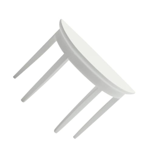 JUMPLAWN Miniatur Schreibtisch Modell Halb Runder Holzschreibtisch Für Puppenhaus Mini Möbel Für Miniatur Szenen Und Dekoration von JUMPLAWN