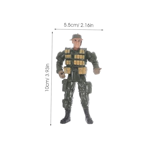 JUMPLAWN Miniatur Soldatenfiguren Teilig Realistische Militärmodelle aus Sicherem Kunststoff Detailreiche Mini Actionfiguren für Sammlung Dekoration und Spiel Kompakt und Vielseitig von JUMPLAWN
