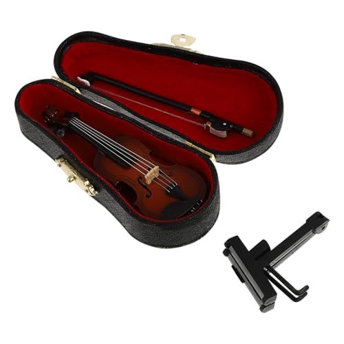 JUMPLAWN 1satz Miniatur-Violin-Dekoration Aus Lindenholz Realistisches Violinenmodell Für Büro Und Zuhause Spielzeug Und Fotorequisiten Für Kinderzimmer Und Ausstellungen von JUMPLAWN