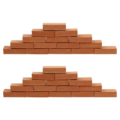 JUMPLAWN Miniatur Wandziegel Rote DIY Ziegelsteine Für Kreative Bauprojekte Für Miniaturgärten Und Bastelarbeiten Für Erwachsene JUMPLAWN Miniatur Wandziegel Rote DIY Ziegelsteine Für Kreative Bauprojekte Für Miniaturgärten Und Bastelarbeiten Für Erwachsene von JUMPLAWN