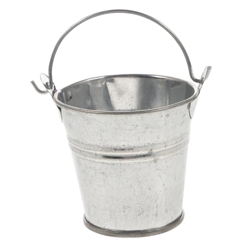 JUMPLAWN Miniatureismodell Eimer mit Deckel Eimer mit Griffen Miniaturen Puppe Miniatur-Gartenspielzeug winziger Eisbehälter winzige Eiskübelfigur Mini Eiskübel Eisen von JUMPLAWN