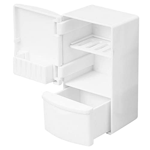 JUMPLAWN Miniatur Kühlschrank Für Puppenhaus Weißes Gefrierfach Aus Hochwertigem Material Realistische Für Miniaturmöbel Und Spielzeug-Dekoration Fördert Kreativität Und JUMPLAWN Miniatur Kühlschrank Für Puppenhaus Weißes Gefrierfach Aus Hochwertigem Material Realistische Für Miniaturmöbel Und Spielzeug-Dekoration Fördert Kreativität Und von JUMPLAWN