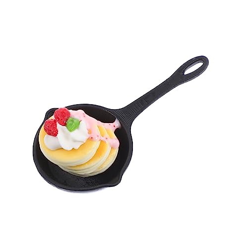 JUMPLAWN Miniatur Lebensmittel Zubehör Kreatives Mini Pfannenset Für Puppenhaus Küche Schokoladen-erdbeer-soufflé Für Rollenspiele Und Küchendekoration JUMPLAWN Miniatur Lebensmittel Zubehör Kreatives Mini Pfannenset Für Puppenhaus Küche Schokoladen-erdbeer-soufflé Für Rollenspiele Und Küchendekoration von JUMPLAWN
