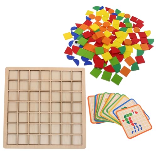 JUMPLAWN Montessori Holzpuzzle Teilig Geometrische Musterblöcke Pädagogisches Lernspielzeug für Fördert Formenerkennung Hand Auge Koordination für Kindergarten und Zuhause JUMPLAWN Montessori Holzpuzzle Teilig Geometrische Musterblöcke Pädagogisches Lernspielzeug für Fördert Formenerkennung Hand Auge Koordination für Kindergarten und Zuhause von JUMPLAWN