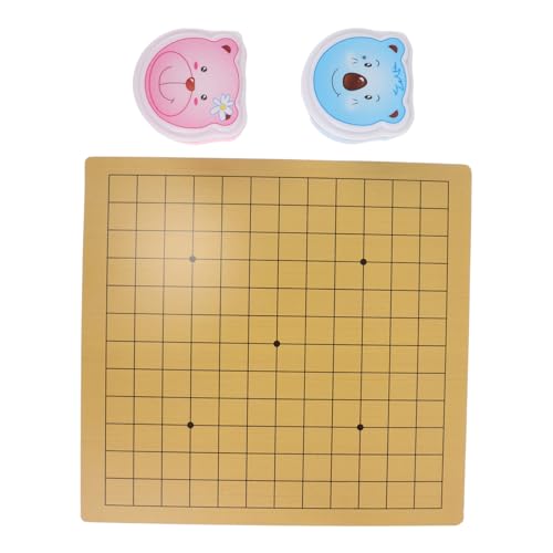 JUMPLAWN Niedliches Bear Go Schachspiel Für Kinder, Leichtes, Tragbares Brettspiel, Doppelseitiges Tischspiel, Traditionelles Chinesisches Weiqi Für Anfänger, Reisen Und Zuhause JUMPLAWN Niedliches Bear Go Schachspiel Für Kinder, Leichtes, Tragbares Brettspiel, Doppelseitiges Tischspiel, Traditionelles Chinesisches Weiqi Für Anfänger, Reisen Und Zuhause von JUMPLAWN