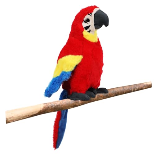 JUMPLAWN Papagei Plüschtier Niedliches Vogel aus Plush für Weiches Kuscheltier und Dekorative Dekofigur für Kinderzimmer JUMPLAWN Papagei Plüschtier Niedliches Vogel aus Plush für Weiches Kuscheltier und Dekorative Dekofigur für Kinderzimmer von JUMPLAWN