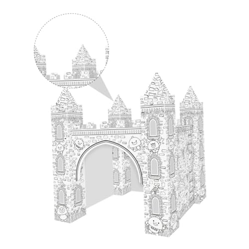 JUMPLAWN Papier Burg Bausatz DIY Malpuzzle Kreatives Puzzle Abnehmbar Sicher Langlebig als Geburtstagsgeschenk JUMPLAWN Papier Burg Bausatz DIY Malpuzzle Kreatives Puzzle Abnehmbar Sicher Langlebig als Geburtstagsgeschenk von JUMPLAWN