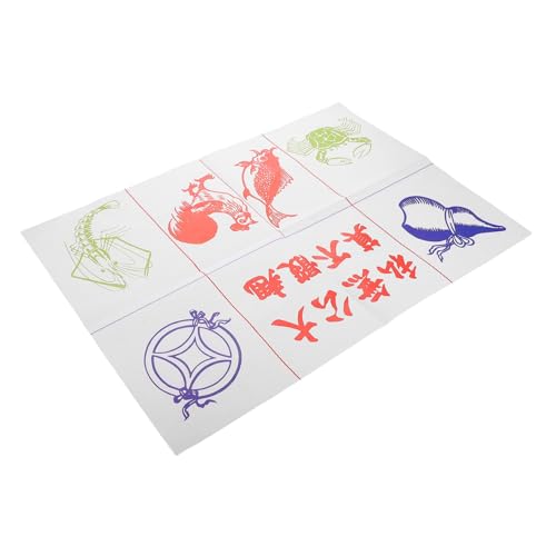 JUMPLAWN Traditionelles Chinesisches Spielmatte Für Frühlingsfest Und Verstärkt Mit Fisch Krebs Und Hähnchenmotiven Für Feierlichkeiten Und Traditionelle Spiele von JUMPLAWN