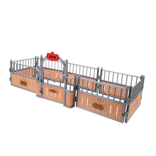 JUMPLAWN Pferdezaun Modell für DIY Farm Zaun für Sandtisch Dekoration und Kreatives Spiel Fördert Fantasie und Kognitive Fähigkeiten von JUMPLAWN
