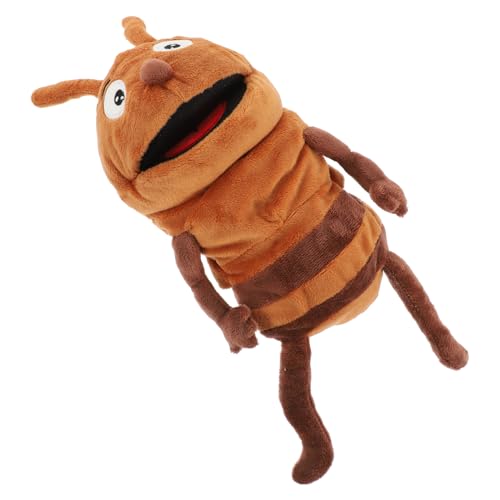JUMPLAWN Plüsch Ameisen Handpuppe Interaktives Lernspielzeug für Weiches Material Fördert Motorische Fähigkeiten und Kommunikation für Geschichtenerzählen und Früherziehung von JUMPLAWN