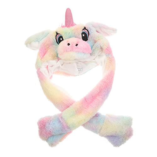 JUMPLAWN Plüsch Tiermütze mit Beweglichen Lustiger Kaninchenhut für Partys Cosplay und Wetter für Erwachsene Macht Auftritt Charmant von JUMPLAWN