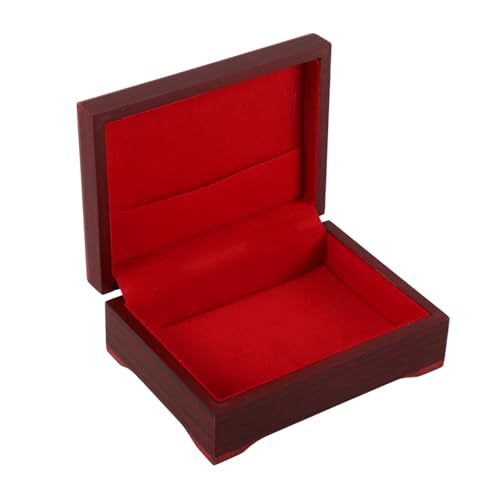 JUMPLAWN Pokerkarten Aufbewahrungsbox aus Holz Vintage Design Kompakte und Langlebige Spielkartenbox Vielseitig Einsetzbar für Zuhause und Büro Praktische Geschenkidee für Freunde von JUMPLAWN