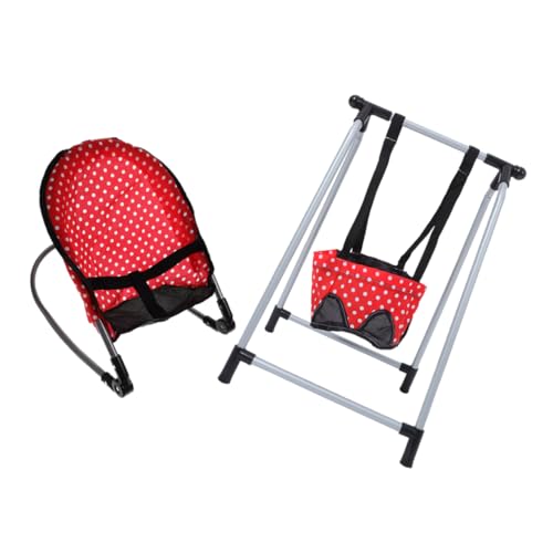 JUMPLAWN Puppen Schaukelstuhl Und Schaukel Set Puppenzubehör Für Mädchen Langlebiger Metallrahmen Für Fantasievolles Spiel Und Pflege Teile JUMPLAWN Puppen Schaukelstuhl Und Schaukel Set Puppenzubehör Für Mädchen Langlebiger Metallrahmen Für Fantasievolles Spiel Und Pflege Teile von JUMPLAWN