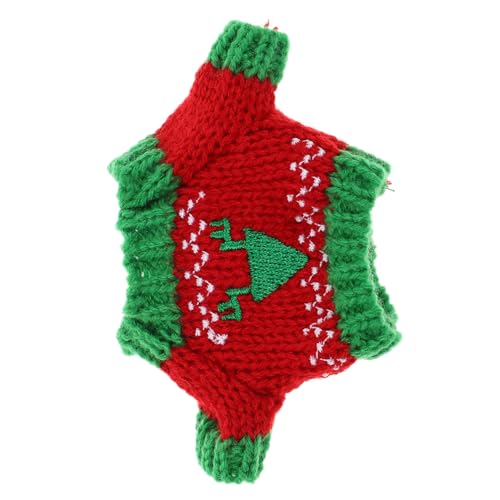 JUMPLAWN Mini-Pullover-Set Für Puppen Dreiecksmuster Plüsch Weihnachtspullover Ankleidepuppenkleidung von JUMPLAWN