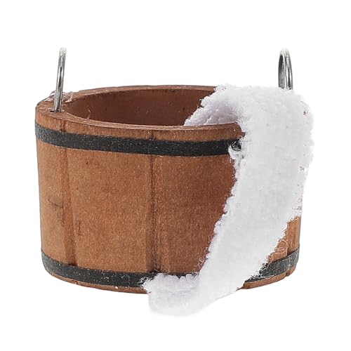 JUMPLAWN Puppenhaus-Badezimmer-zubehör-Set Mit Holzbadewanne, Miniaturmöbel Im Maßstab 1:12 Für Puppenhaus Und Kleine Hausdekoration JUMPLAWN Puppenhaus-Badezimmer-zubehör-Set Mit Holzbadewanne, Miniaturmöbel Im Maßstab 1:12 Für Puppenhaus Und Kleine Hausdekoration von JUMPLAWN