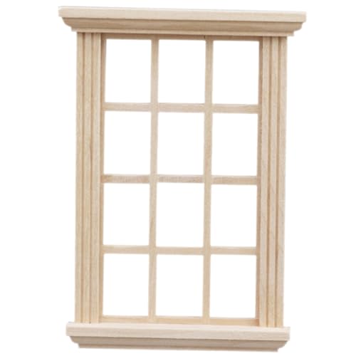JUMPLAWN Puppenhaus Holzfenster DIY Fensterrahmen Für Rollenspiele Ungefarbtes Holzmodell Für Mini Hauslandschaften Für Kreative Dekoration Und JUMPLAWN Puppenhaus Holzfenster DIY Fensterrahmen Für Rollenspiele Ungefarbtes Holzmodell Für Mini Hauslandschaften Für Kreative Dekoration Und von JUMPLAWN