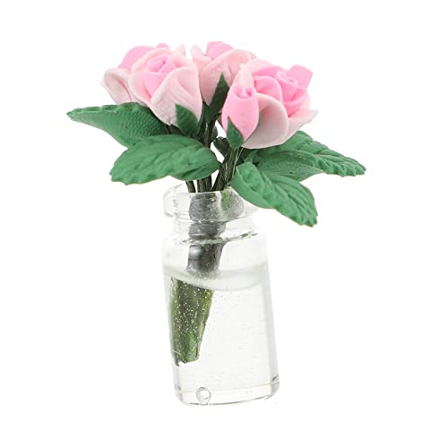 JUMPLAWN 112 Maßstab Rose Mini Puppenhaus Bonsai Ornament Für Miniatur- von JUMPLAWN