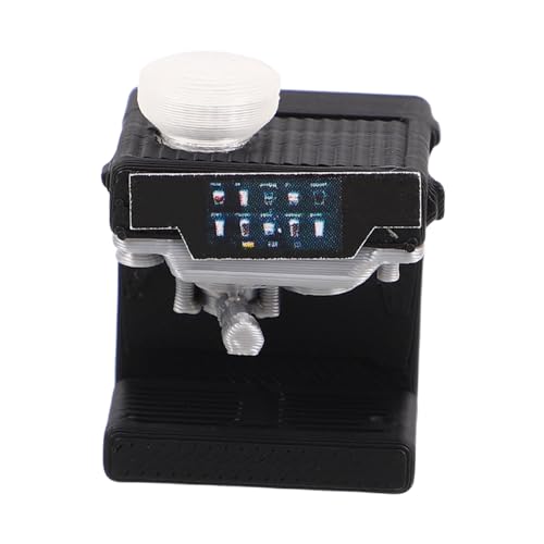 JUMPLAWN Puppenstuben-kaffeemaschine Kaffee- Mini-küchenkaffeemaschine Mini-puppenhausmöbel Möbel Für Puppenhaus Miniatur-zubehör Miniatursachen Puppenhauszubehör Black Plastik von JUMPLAWN