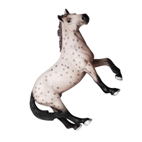 JUMPLAWN Realistische Pferdefigur als Dekoratives Kinderspielzeug Detailreiches Wildtier Modell Kompakt und Leicht als Geschenk für Kreative Fotoshootings von JUMPLAWN