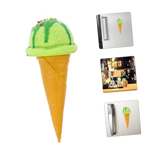JUMPLAWN Realistischer Eiscreme Kühlschrankmagnet Eistütenmodell Deko fürs Büro und Zuhause Vielseitiger Fotorequisit Künstliches Dessert Grüne Eistüte Detailgetreues Design JUMPLAWN Realistischer Eiscreme Kühlschrankmagnet Eistütenmodell Deko fürs Büro und Zuhause Vielseitiger Fotorequisit Künstliches Dessert Grüne Eistüte Detailgetreues Design von JUMPLAWN