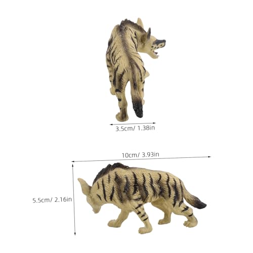 JUMPLAWN Realistisches Hyänen Modell Wildtier Simulation Lernspielzeug Sammlerfigur Naturgetreues Design Sicher für Jungen und Mädchen Pädagogisches Tierfiguren von JUMPLAWN
