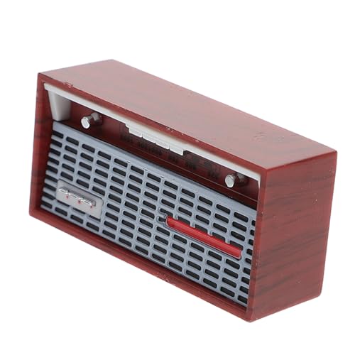 JUMPLAWN Retro -Radiomodell Mini-Radio-Schmuck Mini House Accessory Hausdeko Mini Puppenhaus-Miniaturradio Radio-Ornament Retro -Stil Radio Plastik Brown JUMPLAWN Retro -Radiomodell Mini-Radio-Schmuck Mini House Accessory Hausdeko Mini Puppenhaus-Miniaturradio Radio-Ornament Retro -Stil Radio Plastik Brown von JUMPLAWN