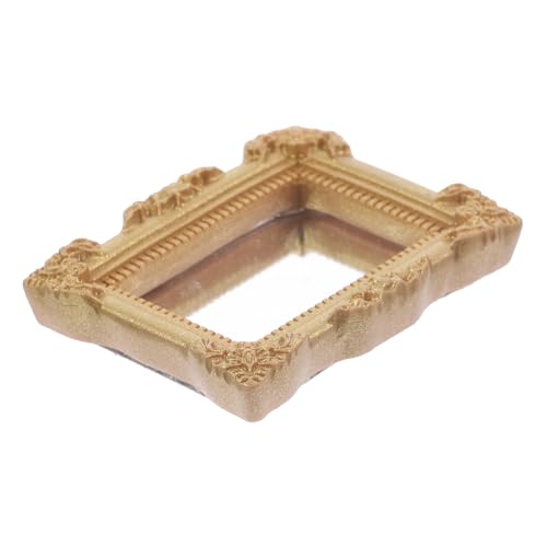 JUMPLAWN Rollenspiel Ornamente Mini Spiegel Kit Mini Spiegel Modelle Miniatur Spiegel Mini Spiegel Ornamente Puppenhaus Zubehör Puppenhaus Möbel Mini Möbel Goldenes Harz JUMPLAWN Rollenspiel Ornamente Mini Spiegel Kit Mini Spiegel Modelle Miniatur Spiegel Mini Spiegel Ornamente Puppenhaus Zubehör Puppenhaus Möbel Mini Möbel Goldenes Harz von JUMPLAWN