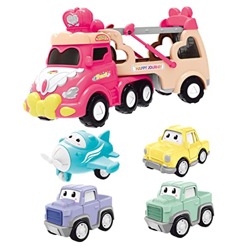 JUMPLAWN Rückzugspielzeugfahrzeugen Inertial Modellwagen Für Pinkes LKW Geschäftslokal Ideales Für Jungen Und Mädchen Ab Jahren von JUMPLAWN