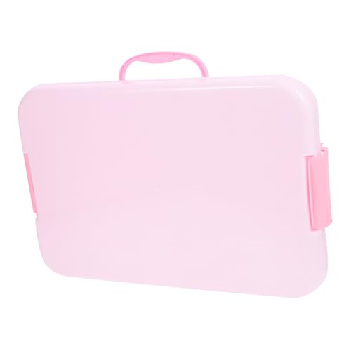JUMPLAWN Sandtisch-aufbewahrungsbox Sandkästen Tragbar Kleiner Sandkasten Mit Deckel Sandtisch Mit Deckel Bausatz Wagen Sinnesbehälter Mit Deckel Kindertablett Rosa Abs von JUMPLAWN