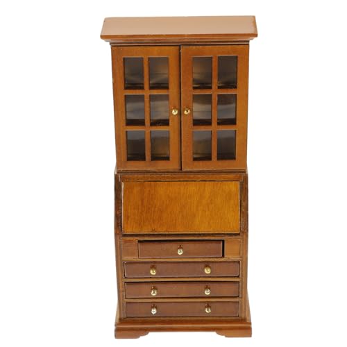 JUMPLAWN Miniatur Schrank für Puppenhäuser Winzige Möbel Minimalistisches Design 1:12 Puppenhaus Zubehör für Wohnzimmer und Schlafzimmer von JUMPLAWN