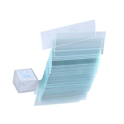 JUMPLAWN Schutzglas leere Objektträger quadratisches Mikroskop Laborfolie Fleck Kindermikroskop deckgläser mikroskop für schlittem mikroskopische Objektträger quadratisches Deckglas von JUMPLAWN