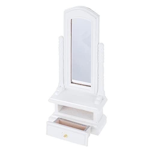JUMPLAWN Spiegelmodell Miniatur Mini-Puppen Möbel Zubehör Für Puppenhäuser Weiß Birke von JUMPLAWN
