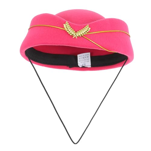 JUMPLAWN Stewardess Hut für Damen Verstellbare Cosplay Kopfbedeckung für Karneval Halloween und Mottopartys Leicht und Bequem Perfektes Accessoire von JUMPLAWN