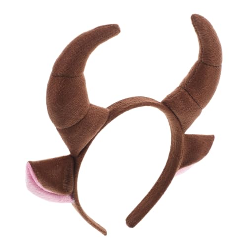 JUMPLAWN Stier-Stirnband, Halloween-Horn-Stirnband, Cosplay-zubehör, Tierkostüm-Kopfbedeckung Für Party-Dekoration, Themenveranstaltungen Und Festliche Feiern von JUMPLAWN