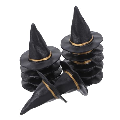 JUMPLAWN Stück Halloween Plastik Hexenhüte für Puppen Partys und DIY Bastelbedarf für Festliche Dekorationen und Kreative Projekte von JUMPLAWN
