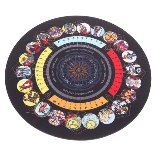 JUMPLAWN Wahrsagetischdecke für Tarotkarten Gummimatte für Wahrsagerei Dekorative Altarabdeckung Leicht und Tragbar Mystisches Design für Zuhause JUMPLAWN Wahrsagetischdecke für Tarotkarten Gummimatte für Wahrsagerei Dekorative Altarabdeckung Leicht und Tragbar Mystisches Design für Zuhause von JUMPLAWN
