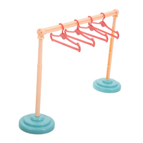 JUMPLAWN Teiliges Puppenmöbel Kleiderständer Mit Kleiderbügel Für Puppen Für Puppenschrank Und Puppenhaus Perfektes Zubehör Für Puppenkleidung JUMPLAWN Teiliges Puppenmöbel Kleiderständer Mit Kleiderbügel Für Puppen Für Puppenschrank Und Puppenhaus Perfektes Zubehör Für Puppenkleidung von JUMPLAWN