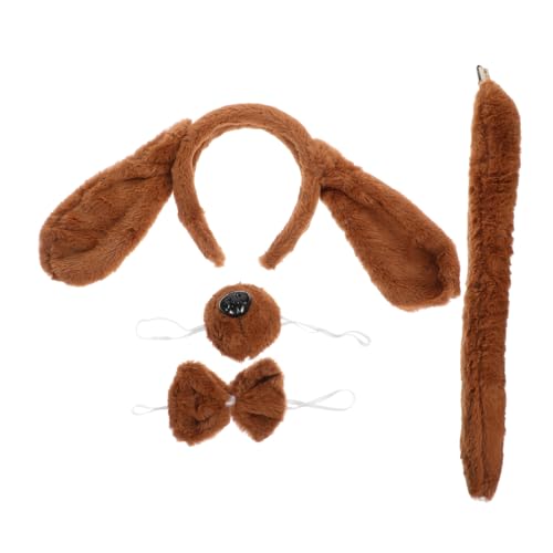 JUMPLAWN Tierkostüm Für Hunde Teiliges Kostüm Mit Ohren Und Nase Ideales Zubehör Für Partys Und Halloween Für Mops Und Ähnliche Rassen von JUMPLAWN