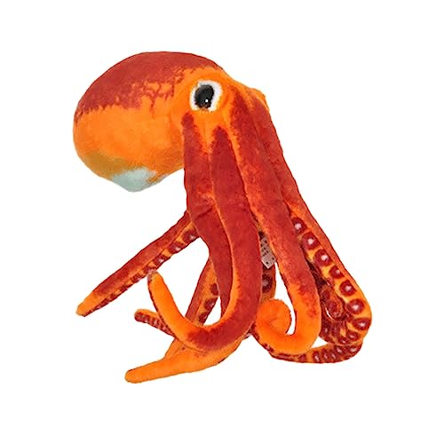 JUMPLAWN Tintenfischkissen Oktopus- Für Kinderspielzeug Stofftier Tierspielzeugkind Oktopusspielzeug Für Oktopus Orange Kurzer Plüsch von JUMPLAWN
