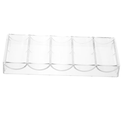 JUMPLAWN Transparente Multi Grid Pokerchip Box Fächer Aufbewahrungshalter für Chips und Spielkarten Langlebig und Praktisch für Pokerabende und Spieleabende JUMPLAWN Transparente Multi Grid Pokerchip Box Fächer Aufbewahrungshalter für Chips und Spielkarten Langlebig und Praktisch für Pokerabende und Spieleabende von JUMPLAWN