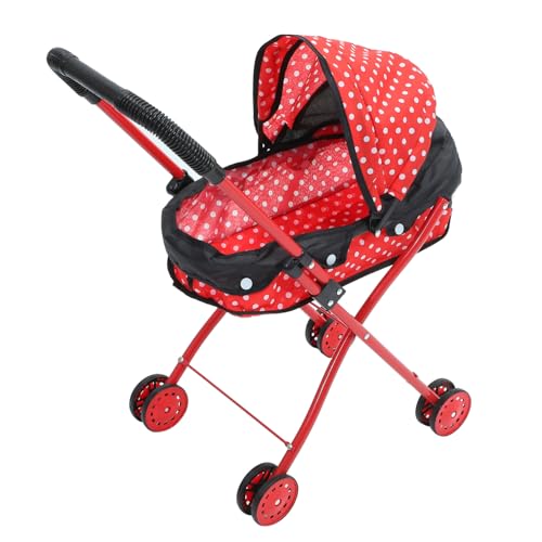 JUMPLAWN Trolley- Kindergarten Klein Winzig Puppe Mini Wagen Zubehör Kinderschubkarre Kinderspielzeug Spielhauszubehör Eisenrahmen Rot JUMPLAWN Trolley- Kindergarten Klein Winzig Puppe Mini Wagen Zubehör Kinderschubkarre Kinderspielzeug Spielhauszubehör Eisenrahmen Rot von JUMPLAWN