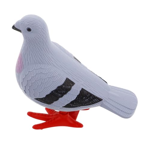 JUMPLAWN Wind up Taubenspielzeug Aufziehbare Vintage mechanische Taube mit Realistischer Hüpfen Bewegung Kleines Retro Pigeon Sculpture für Straßenverkäufer von JUMPLAWN