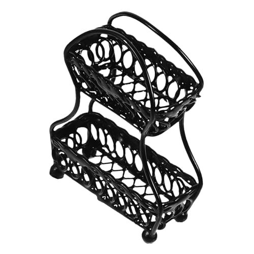 JUMPLAWN Zubehör Für Puppenhäuser Mini Klein Mit Rosa Tell Dir Vor, Zu Obstkorb-Modell Puppenhaus Wohndekoration Dekoratives Obstkorbmodell Entzückender Korb Black Metall JUMPLAWN Zubehör Für Puppenhäuser Mini Klein Mit Rosa Tell Dir Vor, Zu Obstkorb-Modell Puppenhaus Wohndekoration Dekoratives Obstkorbmodell Entzückender Korb Black Metall von JUMPLAWN