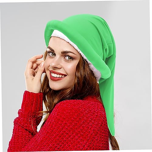 JUMPLAWN Zwergenmütze Halloween Deko Hut Grün Flexibel Leicht Für Party Foto Requisit Cosplay Karneval von JUMPLAWN