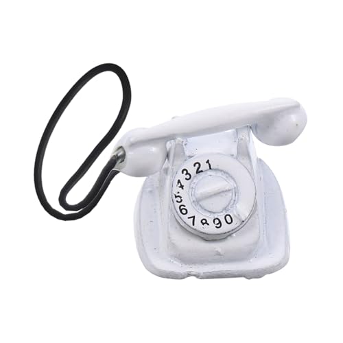 JUMPLAWN min Telefonmöbel Telefon Puppenhaus Mini-Telefon kleine Telefonstatue Telefonmodelle Retro-Telefonfigur Telefon Figur Retro-Miniaturtelefon Metall Weiß JUMPLAWN min Telefonmöbel Telefon Puppenhaus Mini-Telefon kleine Telefonstatue Telefonmodelle Retro-Telefonfigur Telefon Figur Retro-Miniaturtelefon Metall Weiß von JUMPLAWN